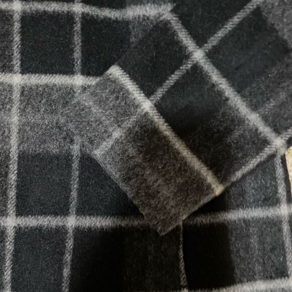 Eddie Bauer Plaid Wool Blend Full Zip Women's Jacket Sz Large - Picture 2 of 5